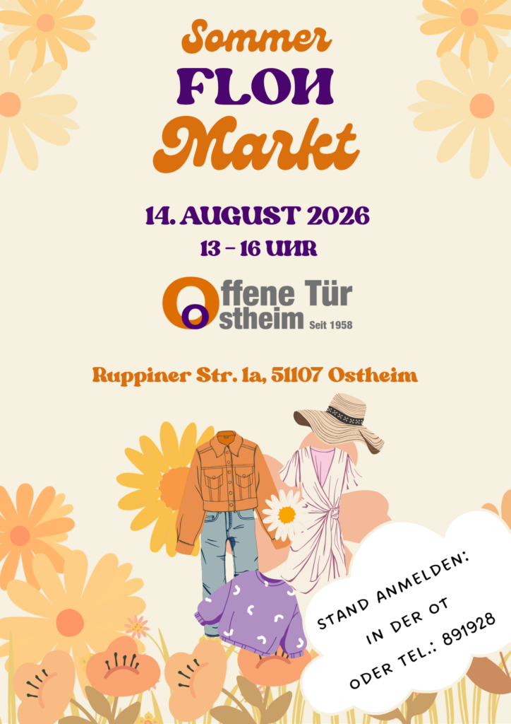 Flohmarkt 14.08.26 !